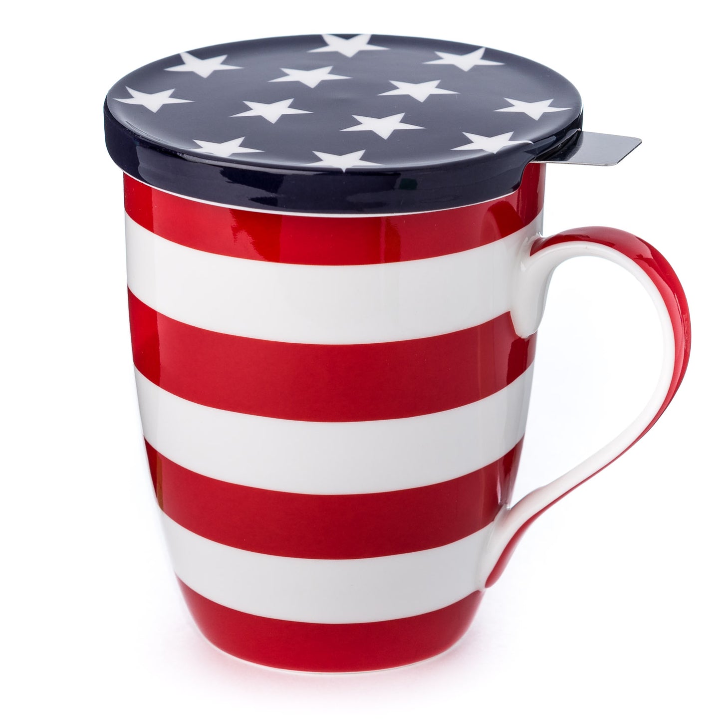 'Stars & Stripes' Tea Mug w/Infuser & Lid $13.95
