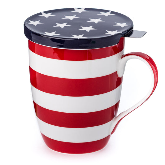 'Stars & Stripes' Tea Mug w/Infuser & Lid $16.50