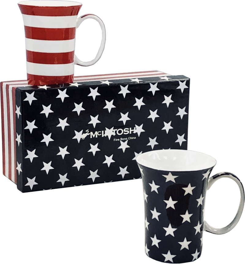 'Stars & Stripes' Mug Pair