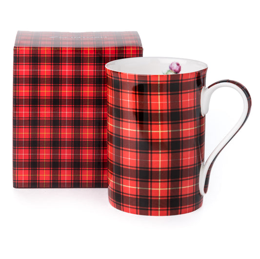 'Tartan & Thistle Red' Classico Mug