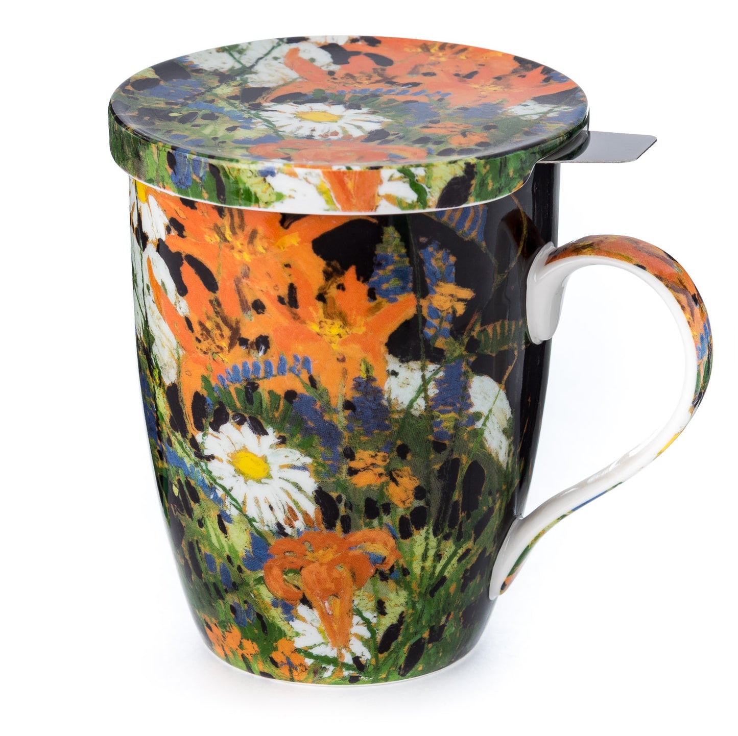 Thomson 'Marguerites' Tea Mug w/ Infuser & Lid