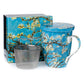 Van Gogh 'Almond Blossom' Tea Mug w/ Infuser & Lid